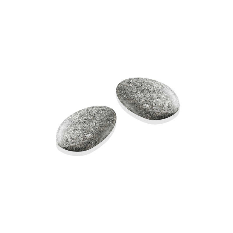 Dragées décor au chocolat noir 70% gris granite