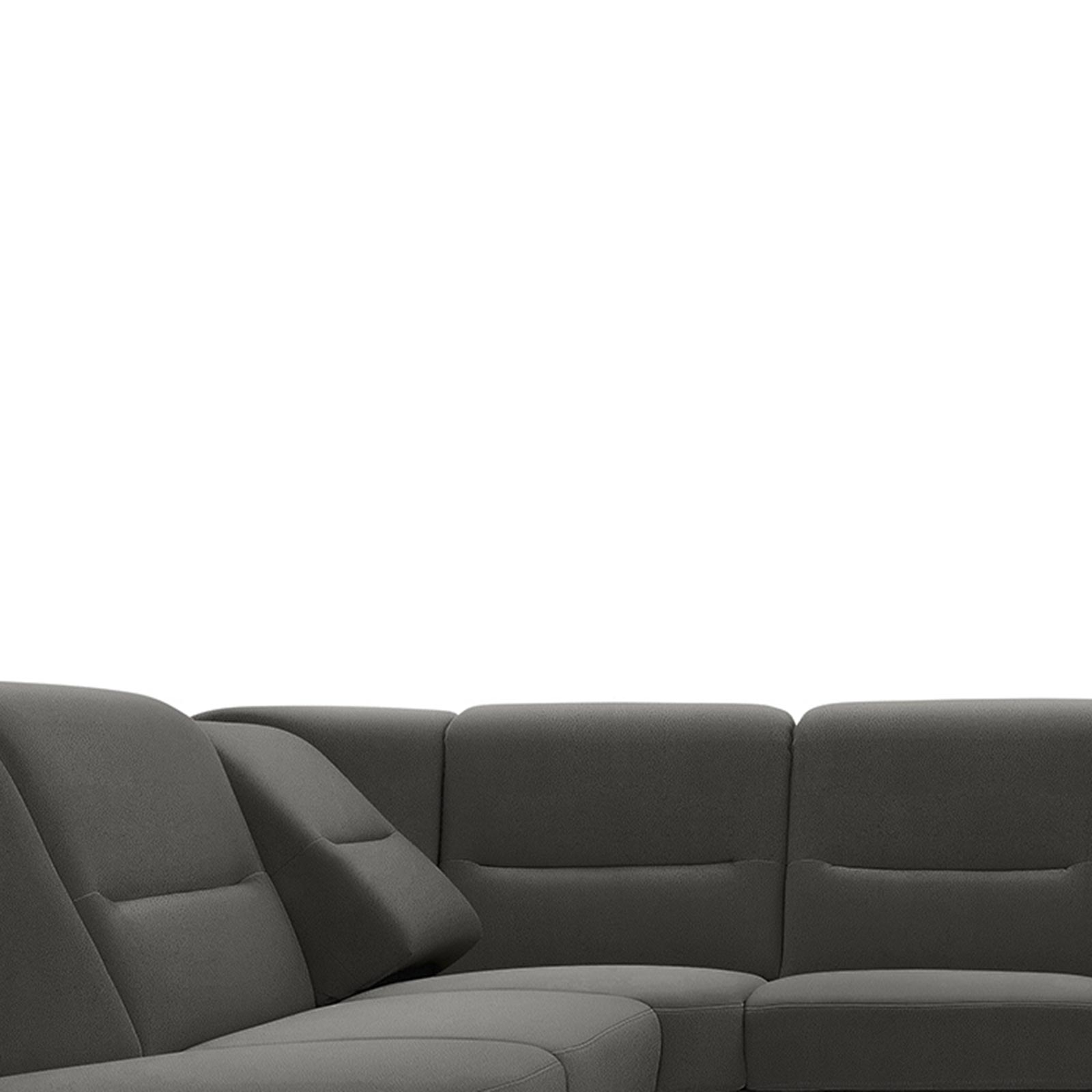 polsterpower Ecksofa - Holiday steel - Basismodell - Ottomane links