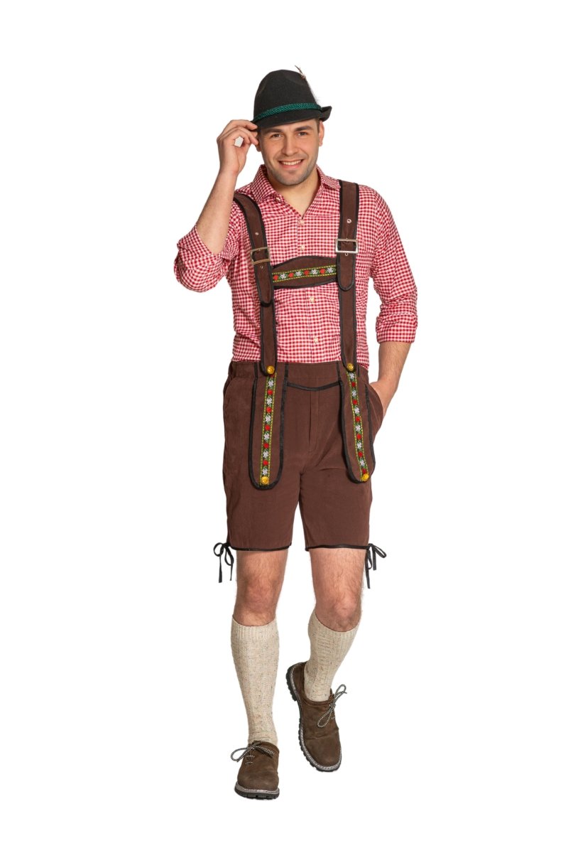 Lederhose Donkerbruin Heren Johann