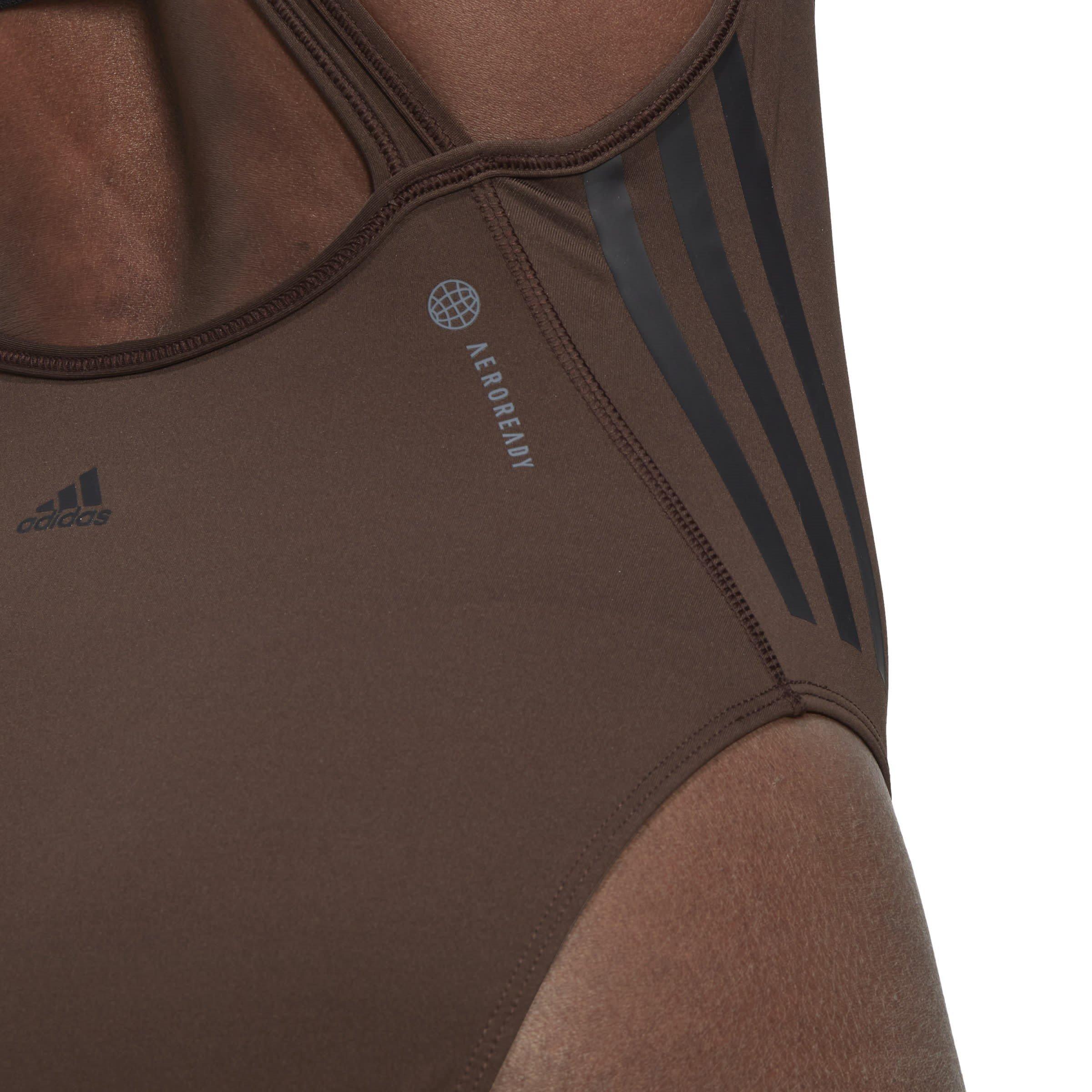 adidas Train Icons 3 Stripe Leotard Womens