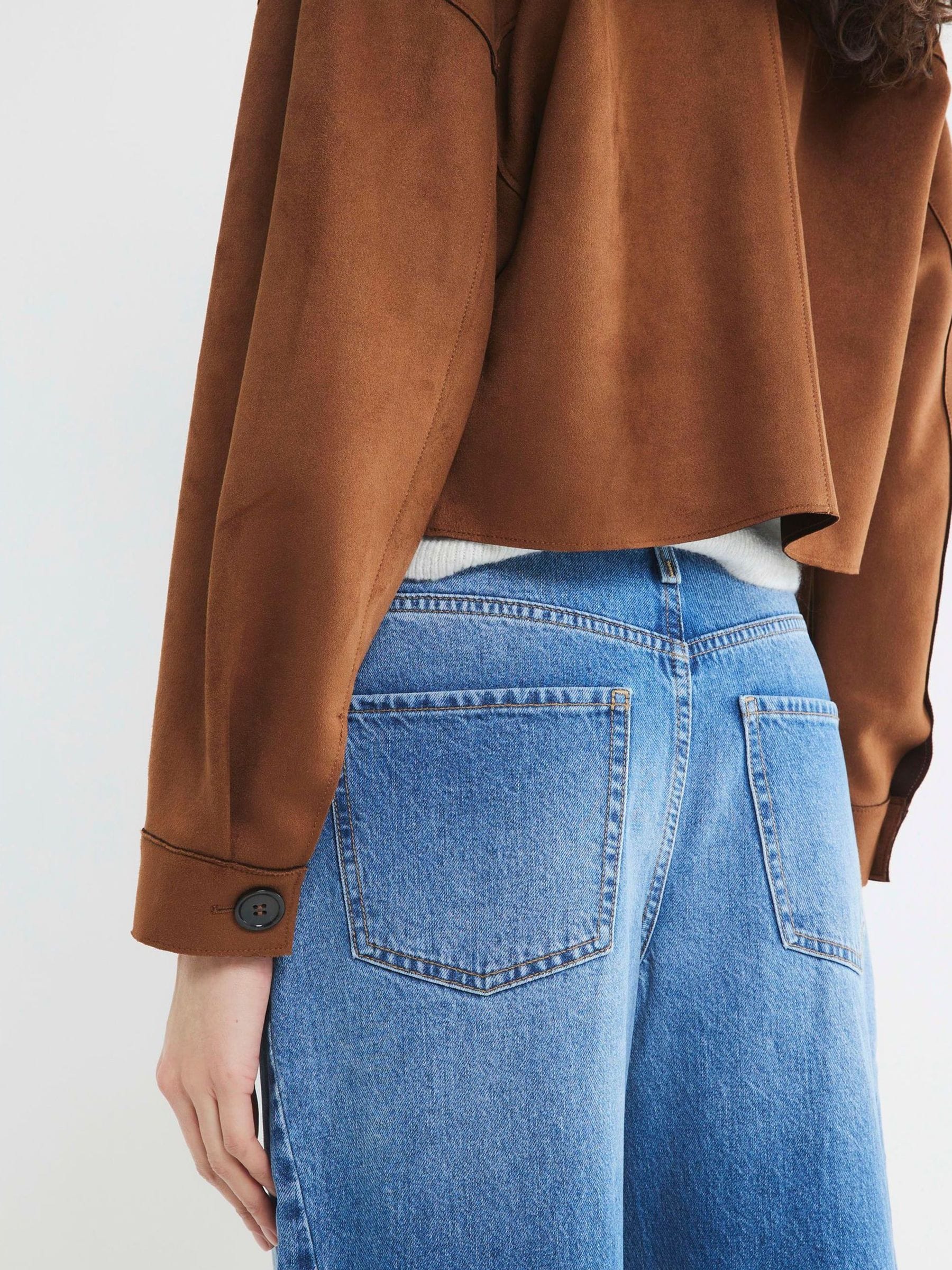 River Island Seamed Barrel 100% Cotton Jeans