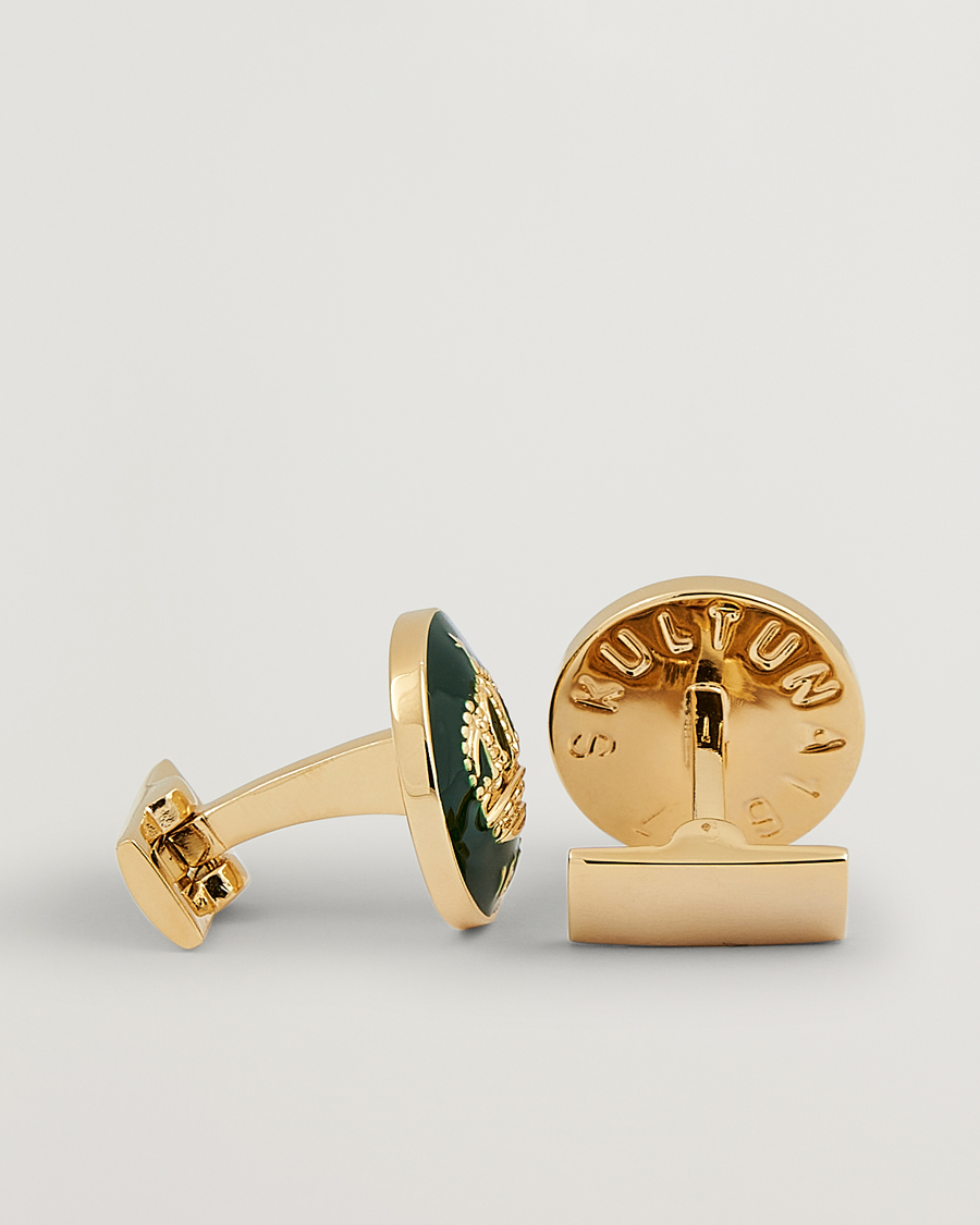 Skultuna The Crown Cufflinks Green