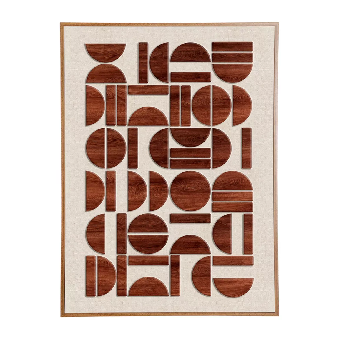 Tableau déco en bois (50 x 70 cm) Graphique Minorque Rétro