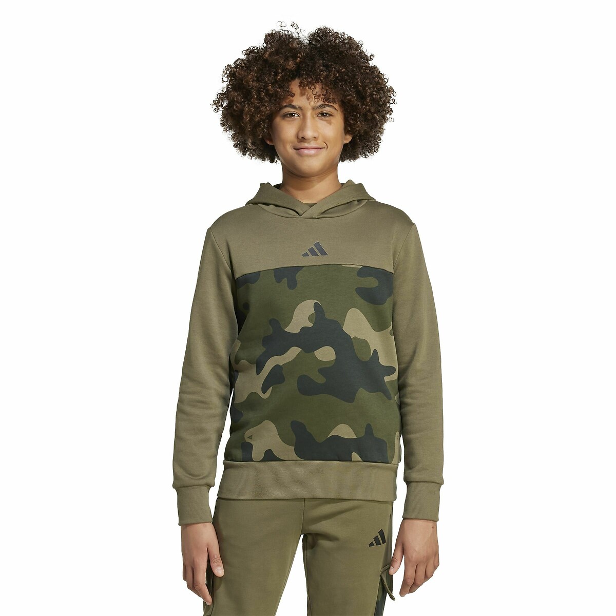 ROUPAS ESPORTIVAS ADIDAS<br>Moletom fechado em fleece escovado