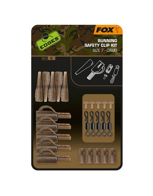 Fox Edges Camo Running Safety Clip Kit - Klein materiaal - 5 stuks