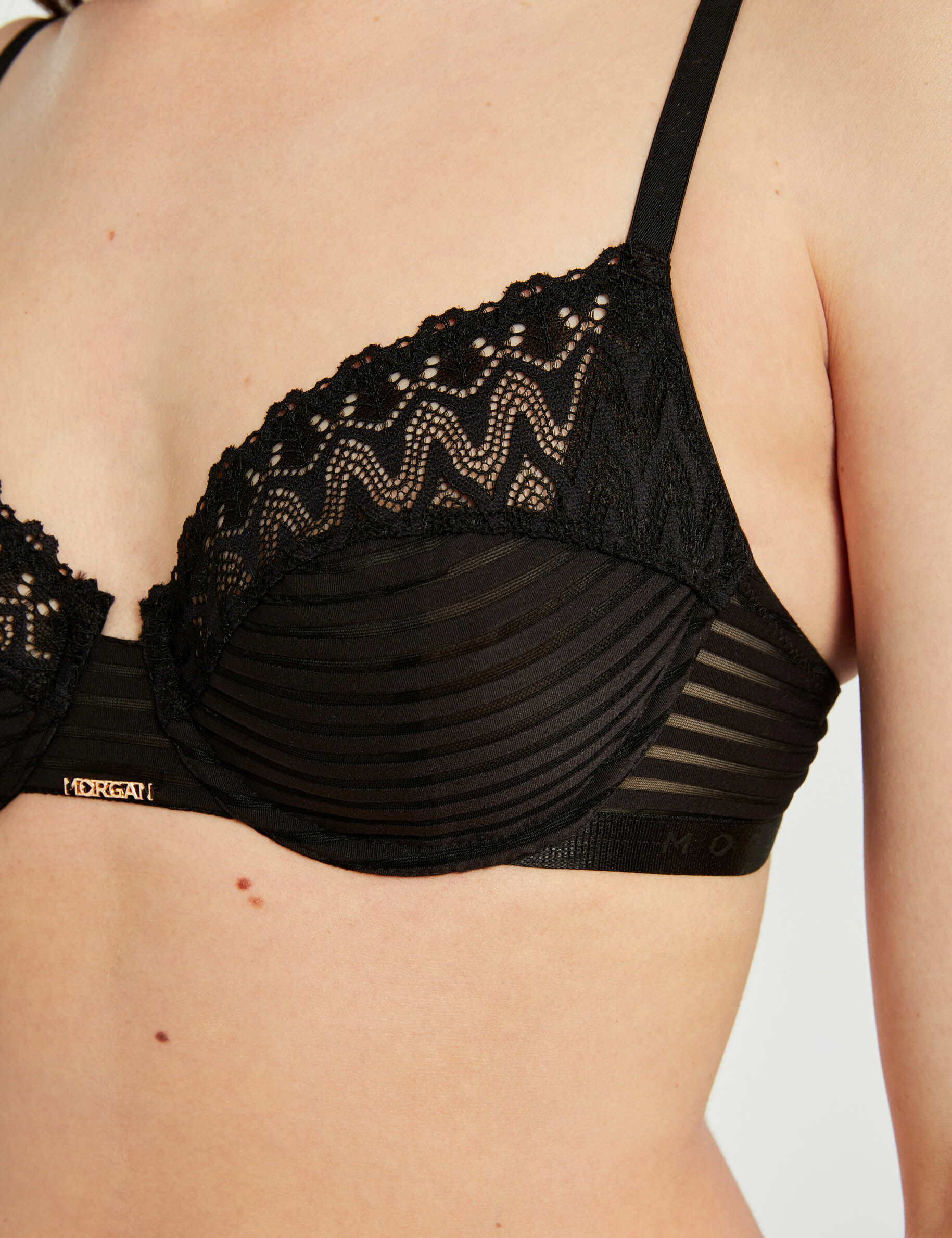 Soutien-gorge armatures noir femme - noir