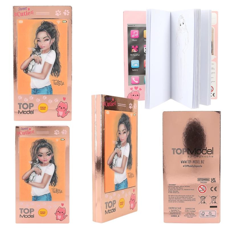 TOPModel - Mini Malebog med lyd & Læbepomade - BEAUTY and ME