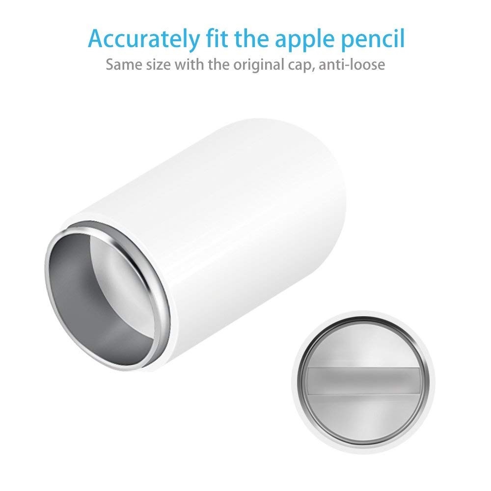 Magnetische Apple Pencil (1. Generation) Ersatz-Kappe Abdeckung Pencil Schutz - Weiss