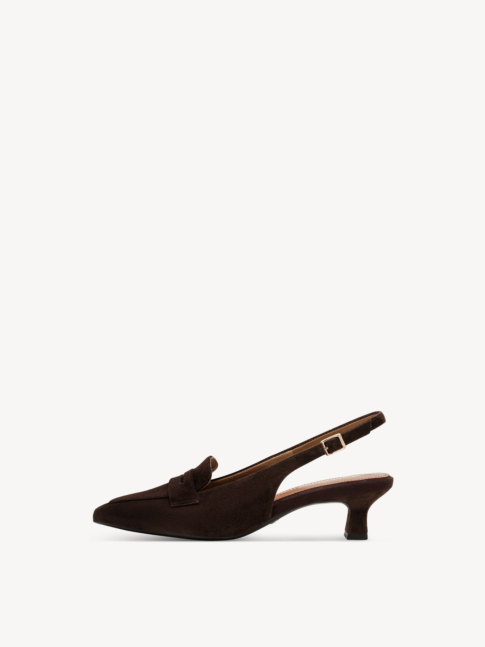Leren Slingpumps - bruin