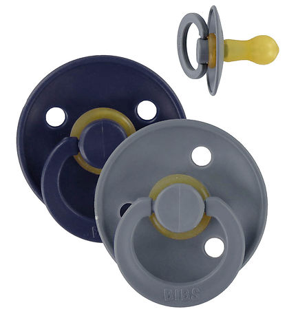 BIBS Colour Schnuller - Gr. 1 - 2er-Pack - Rund - Deep Space/Pet