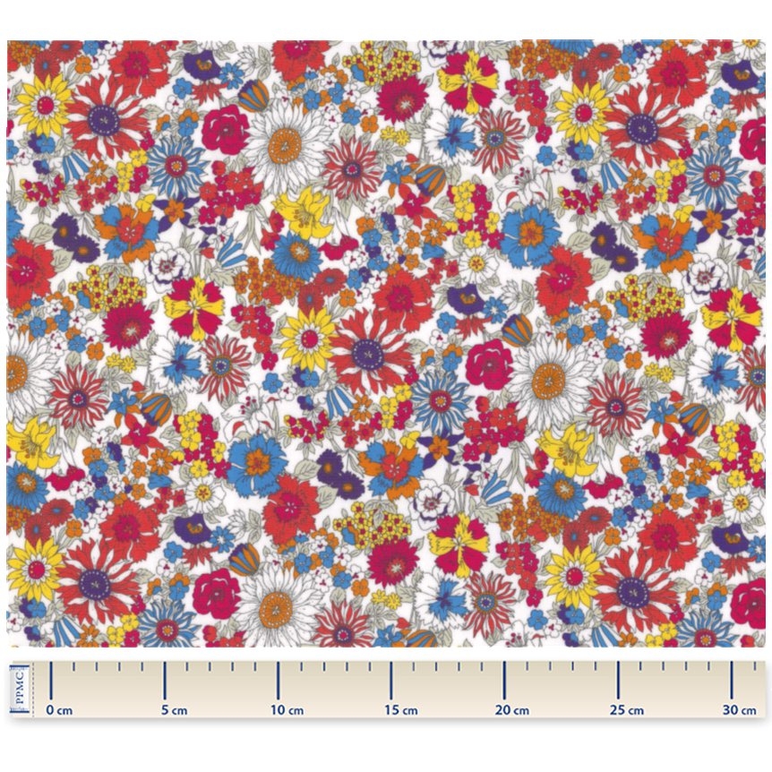 Tissu Enduit Au Mètre Tutti Fleuri