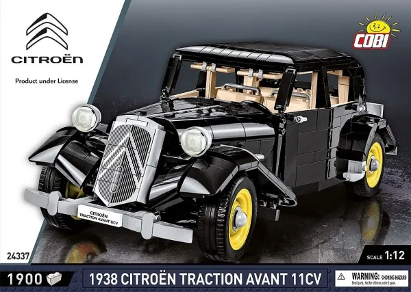 COBI Citroen Traction Avant 11CV 1938, Byggesten, 10 År, 1900 stk