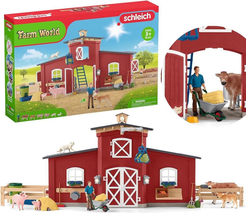 Schleich - Farm World - Grote Boerderij met Dieren en Accessoires - Figurenset 3+