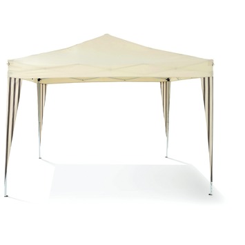 Partytent Havana 3 m Inklapbaar Ecru Antraciet Streep