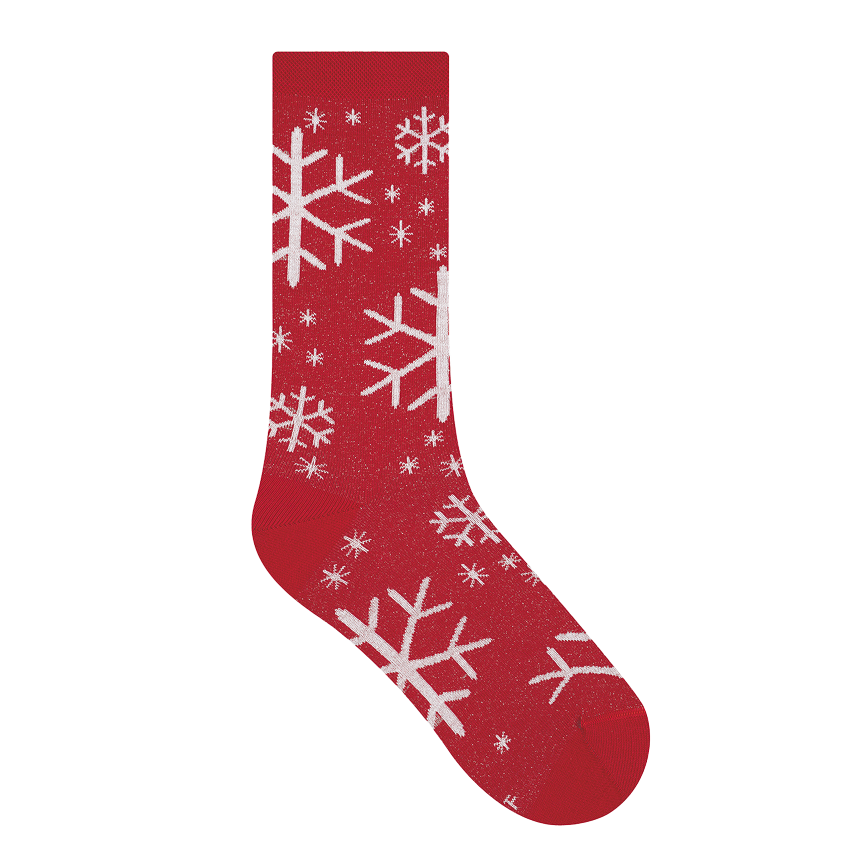 FLOCONS - Chaussettes en coton mélangé en jacquard imprimé | Rouge