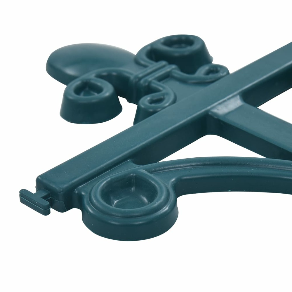 Bordures de jardin 16 pcs vert 10 m pp
