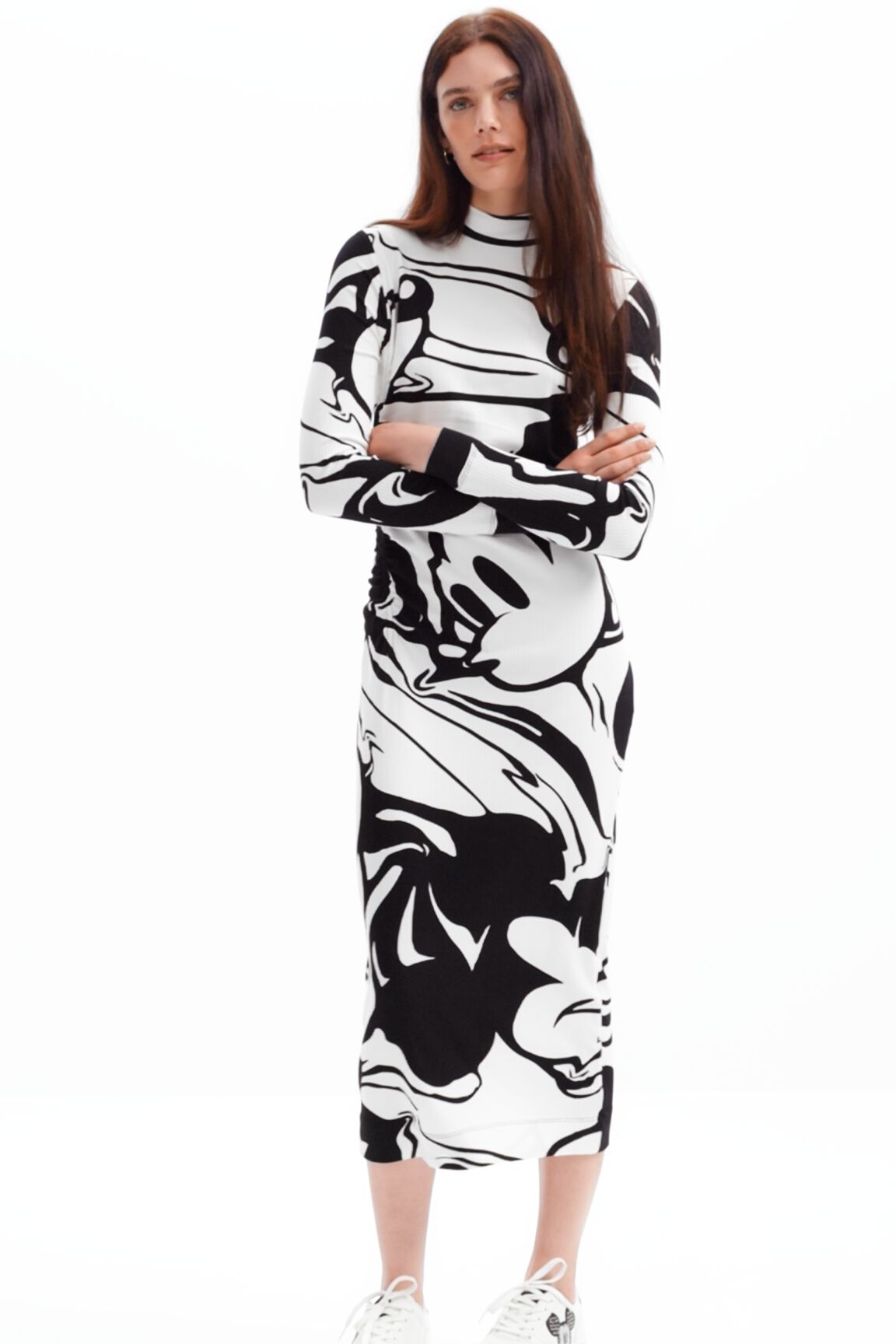 Vestido midi do Mickey Mouse