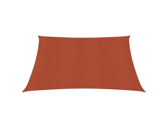 VIDAXL - Voile d'ombrage 160 g/m² carré terre cuite 3,6x3,6 m pehd