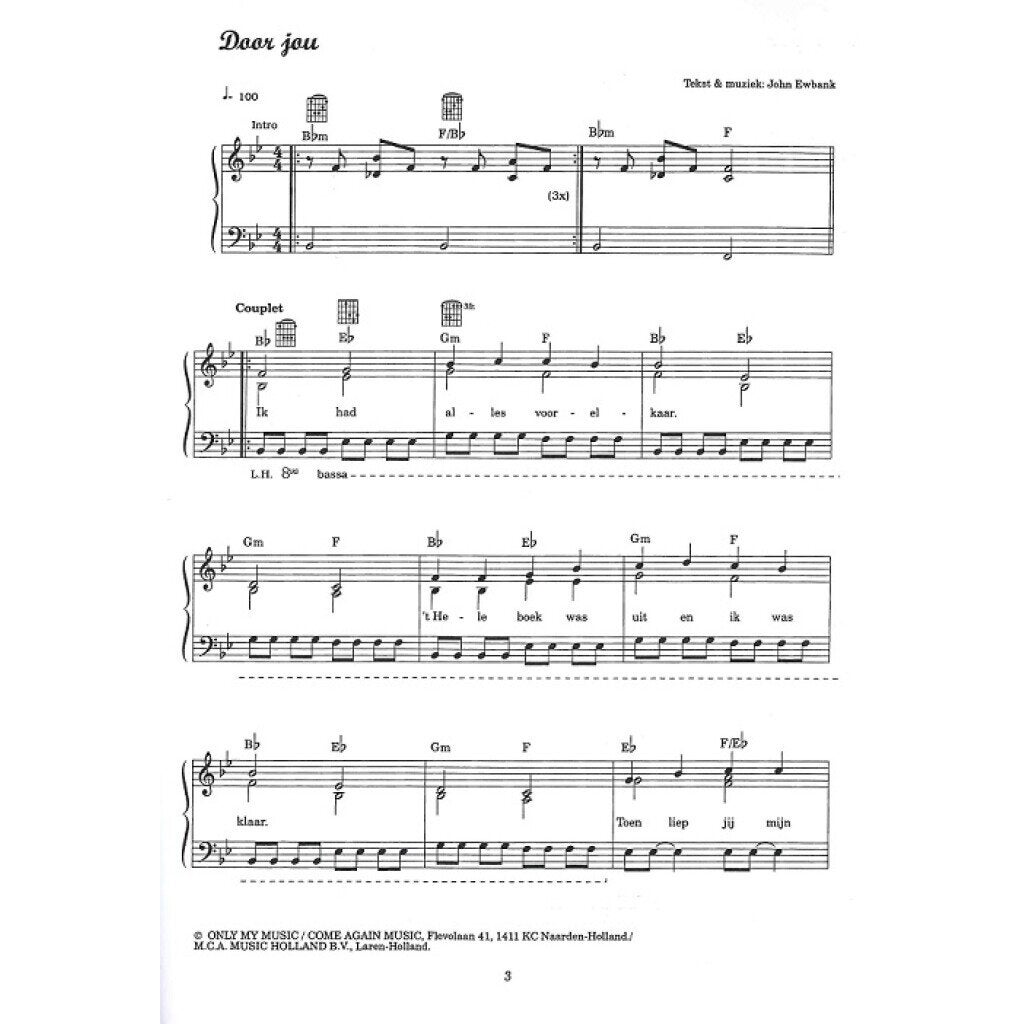 XYZ Uitgeverij De Waarheid, en meer Nederlandstalige popsongs voor piano, zang en gitaar