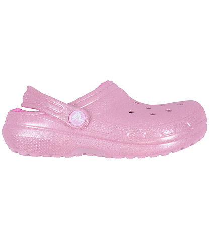 Crocs Sandaler m. For - Classic Lined Glitter Clog K - Pink Twee