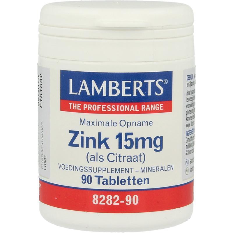 Lamberts Zink Citraat 15 MG 90 Tabletten