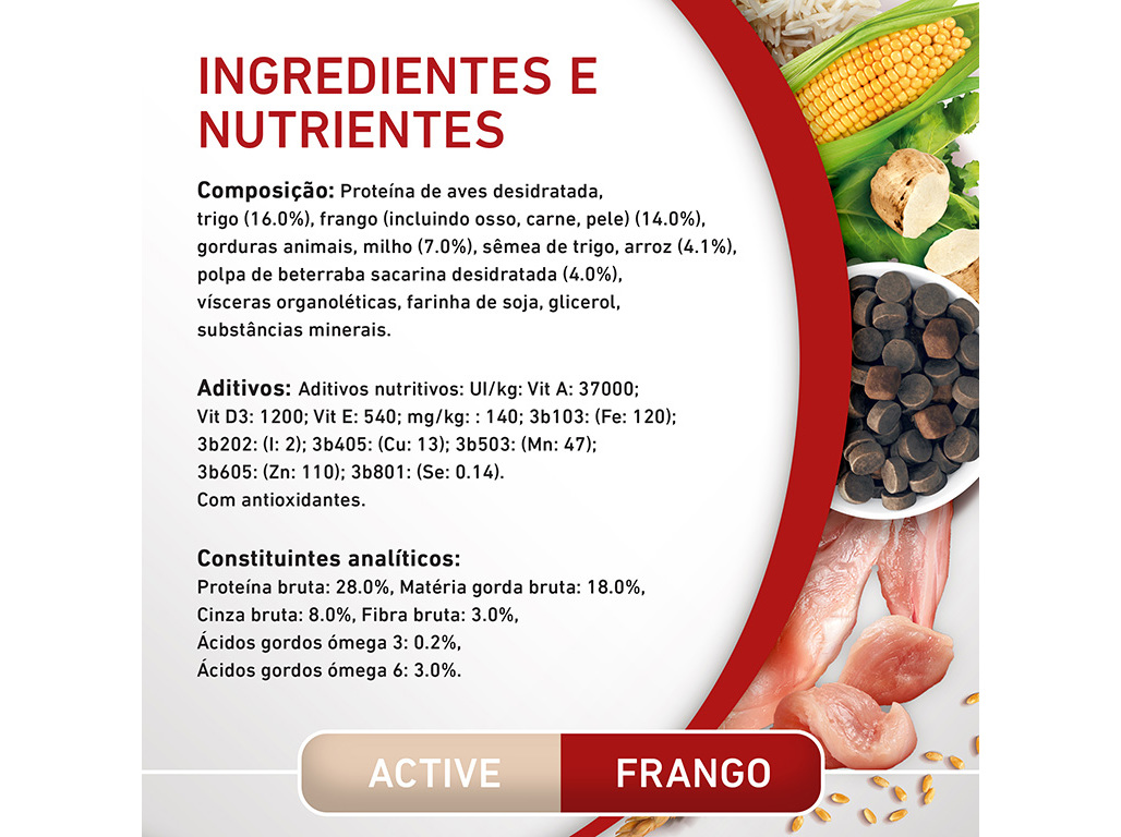 RAÇÃO PARA CÃO PURINA ONE MINI ACTIVE COM FRANGO 3KG