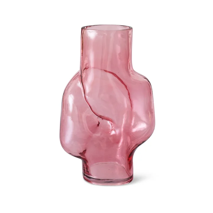 HKliving - Gleam Glasvase high, rose