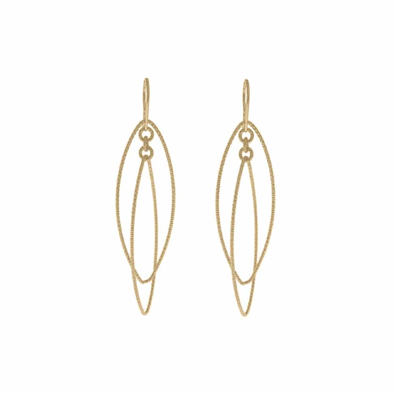 Boucles D'oreilles En Argent Doré Rétro Diamanté