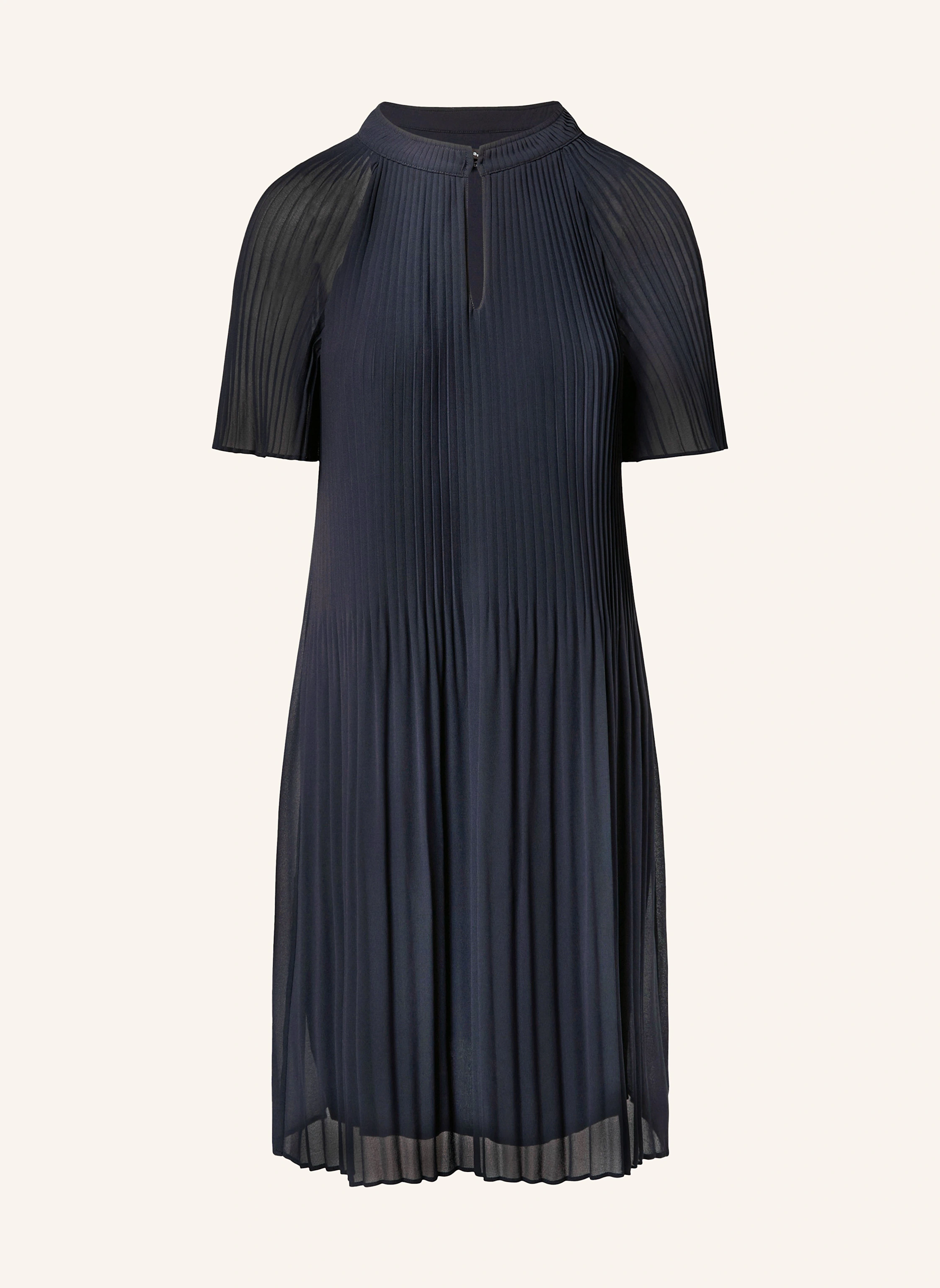 comma Plisseekleid