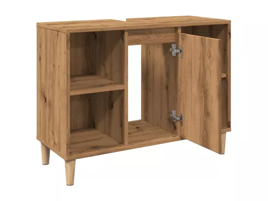 Armoire de salle de bain chêne artisanal bois d'ingénierie