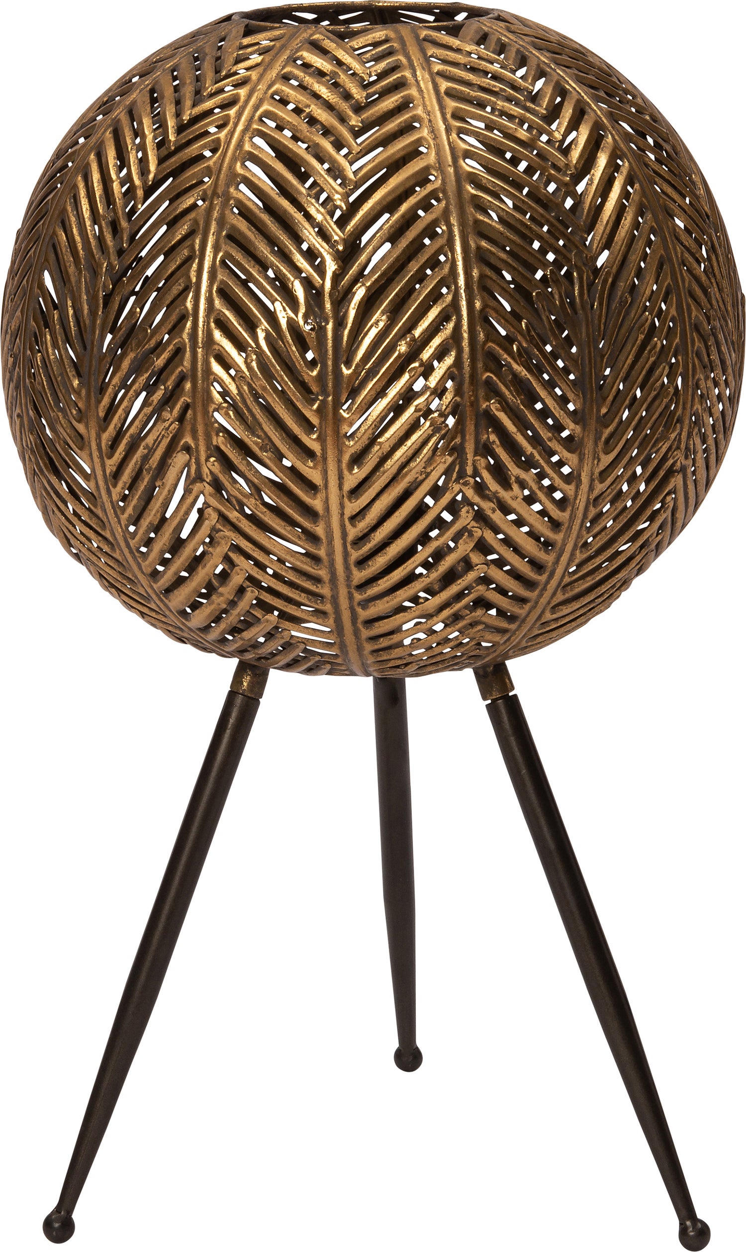 Intratuin vloerlamp Giano zwart / goud D 33 H 54,5 cm