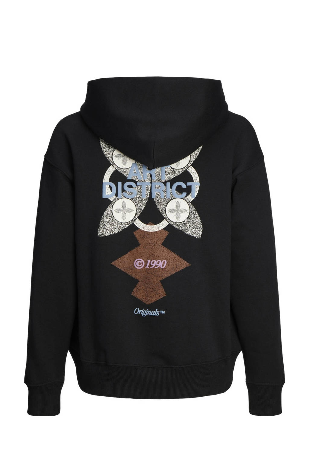 JACK & JONES sweater JORNOHO met backprint zwart