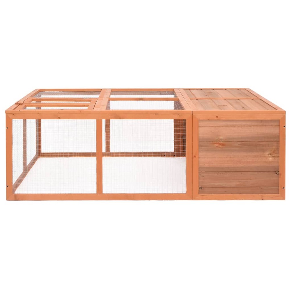 Cage pour animaux de jardin 150x100x50 cm bois de sapin massif