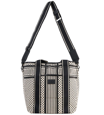Lala Berlin Shopper - Ost West - Heritage Stripe Black