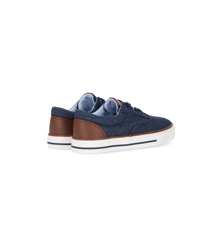 Chika10 Tênis infantil Dinoko 01 azul marinho