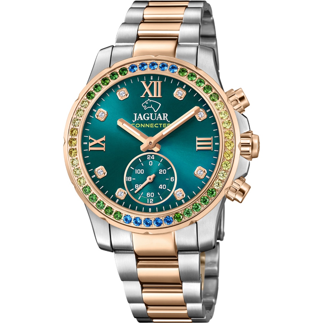 Jaguar Connected Lady Bicolor Rosé / Türkis 37mm