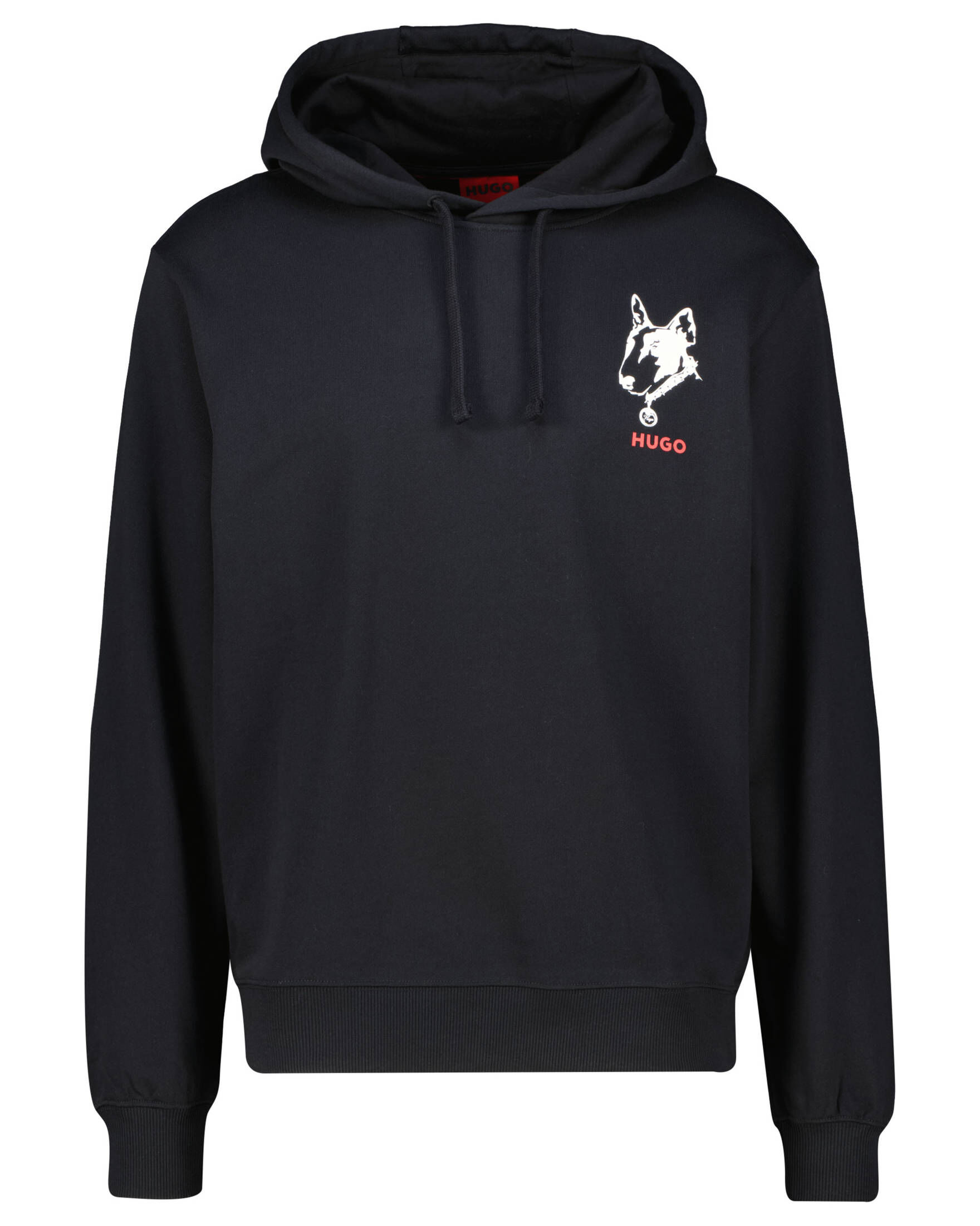 HUGO| Herren Hoodie DAMMICO mit Hunde-Artwork Relaxed Fit