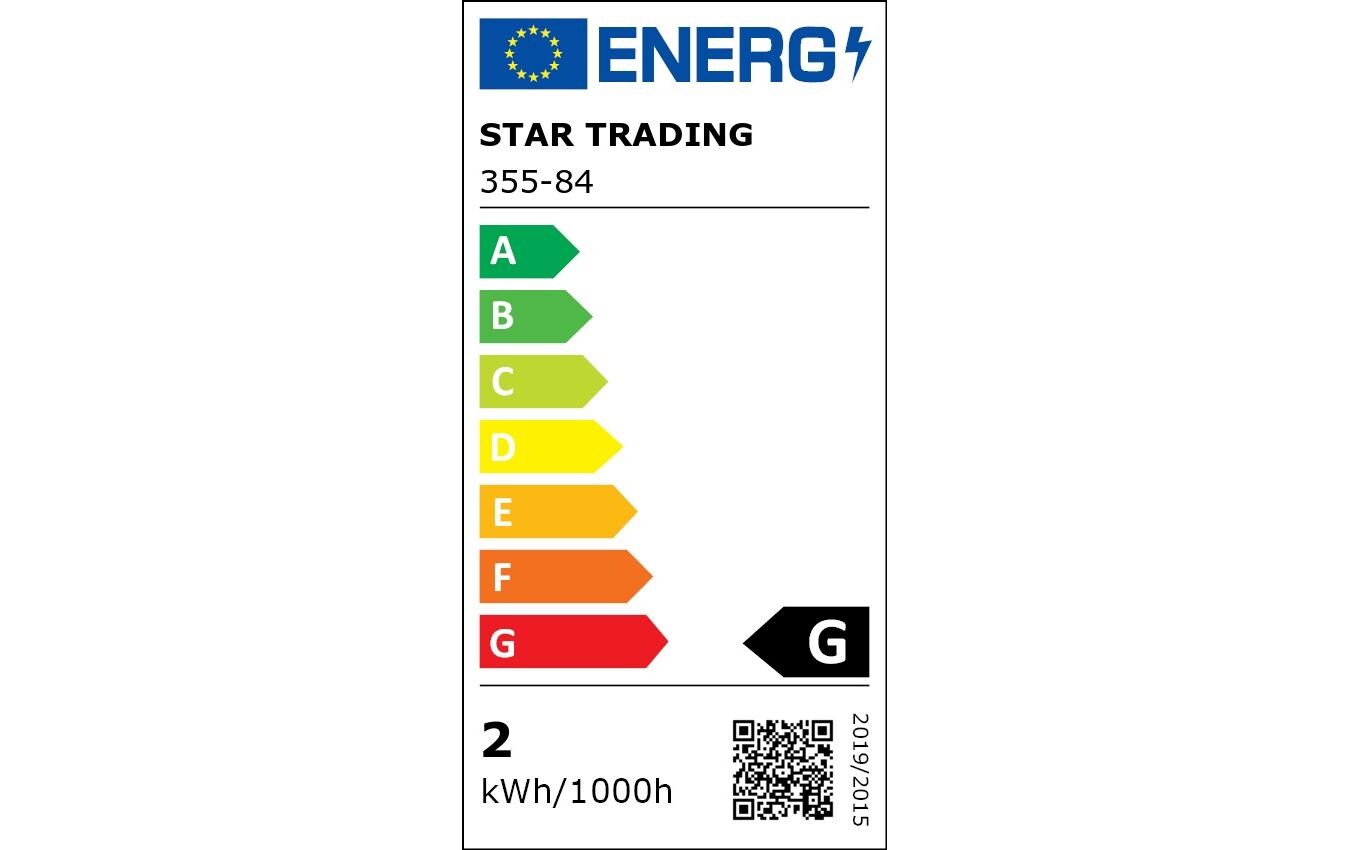 Lampe Plain Smoke ST64 1.8 W (15 W) E27 WarmweissFilamentleuchtmittel in Tropfenform mit geschwärztem Glas