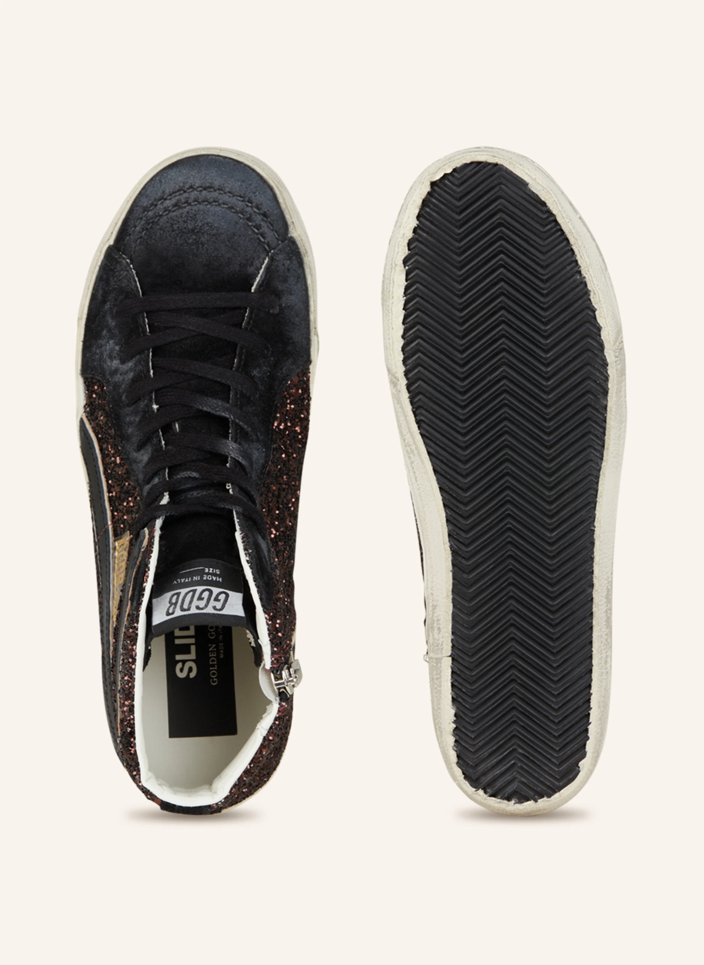 GOLDEN GOOSE Hightop-Sneaker SLIDE GLITTER