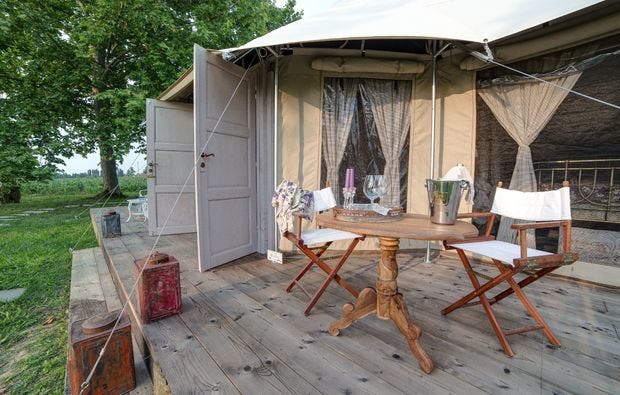 Glamping in Mirano, Venedig extravagantes Geschenk
