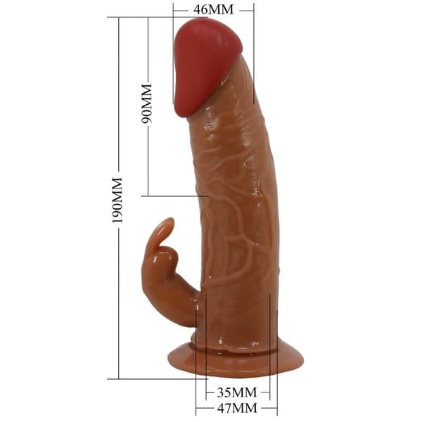 Pretty Love - Marion Harness Universal Briefs Med Vibrasjon Dildo 19 Cm Brun