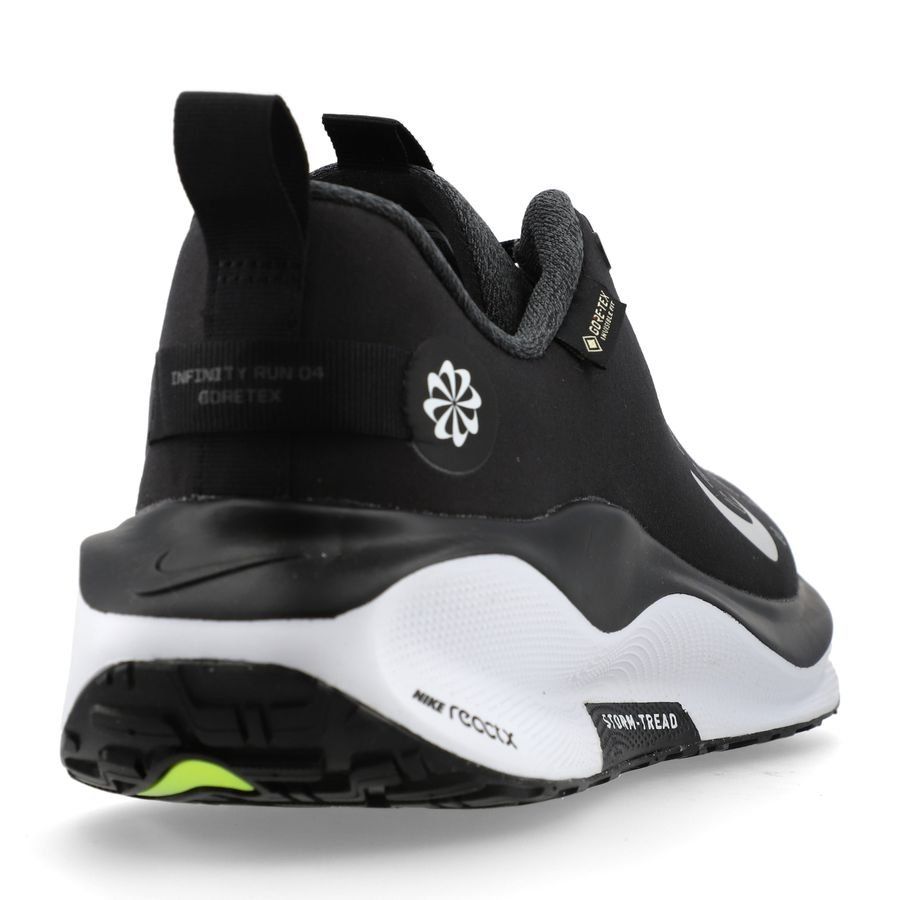 Nike Chaussures de Running React X Infinity Run 4 Gore-Tex - Noir/Blanc/Gris/Jaune Fluo