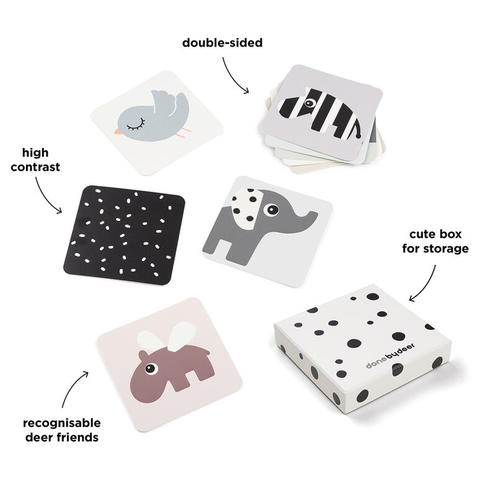 Lot de 10 cartes aux motifs contrastés Elphee - Multicolore - DONE BY DEER
