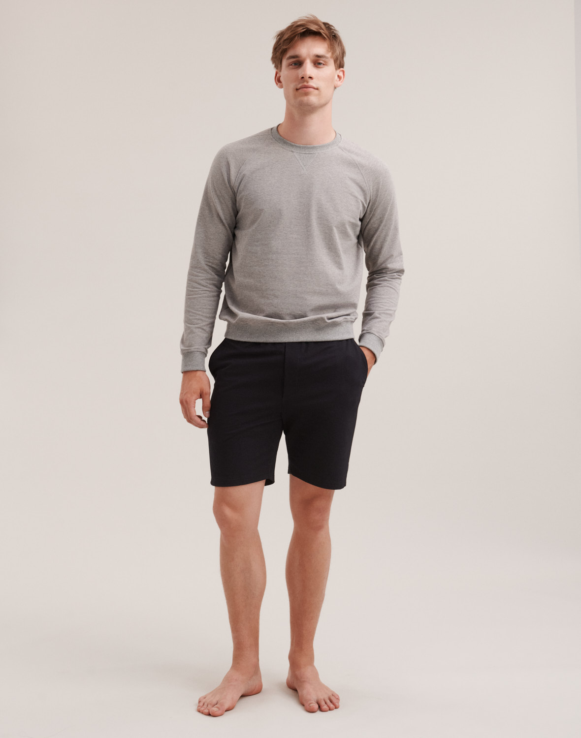 Joggingshorts van katoen voor heren in Zwart