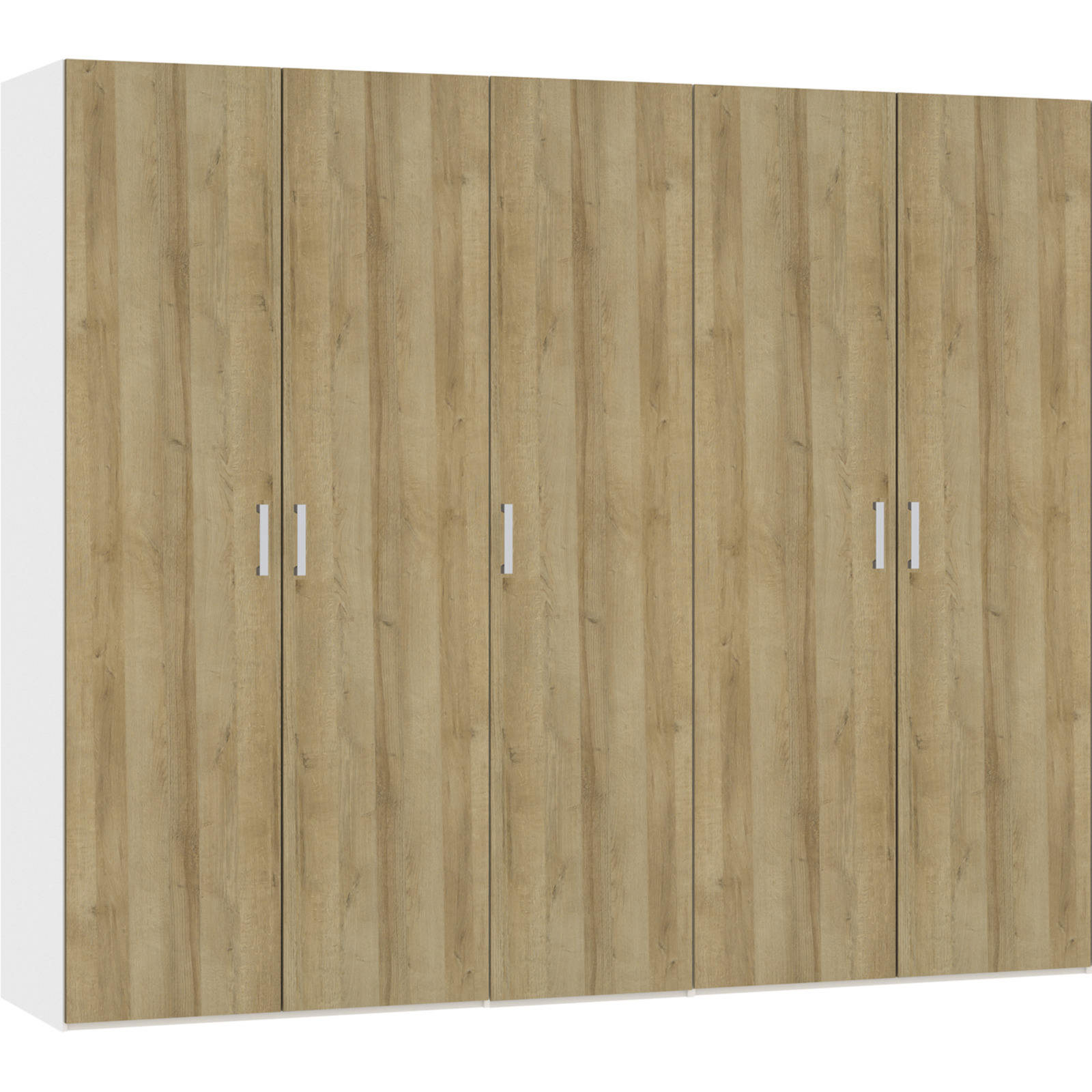 Schrank Schweizer 110 Eiche Natur weiss 102 x 215 x 59 cm, 102 cm