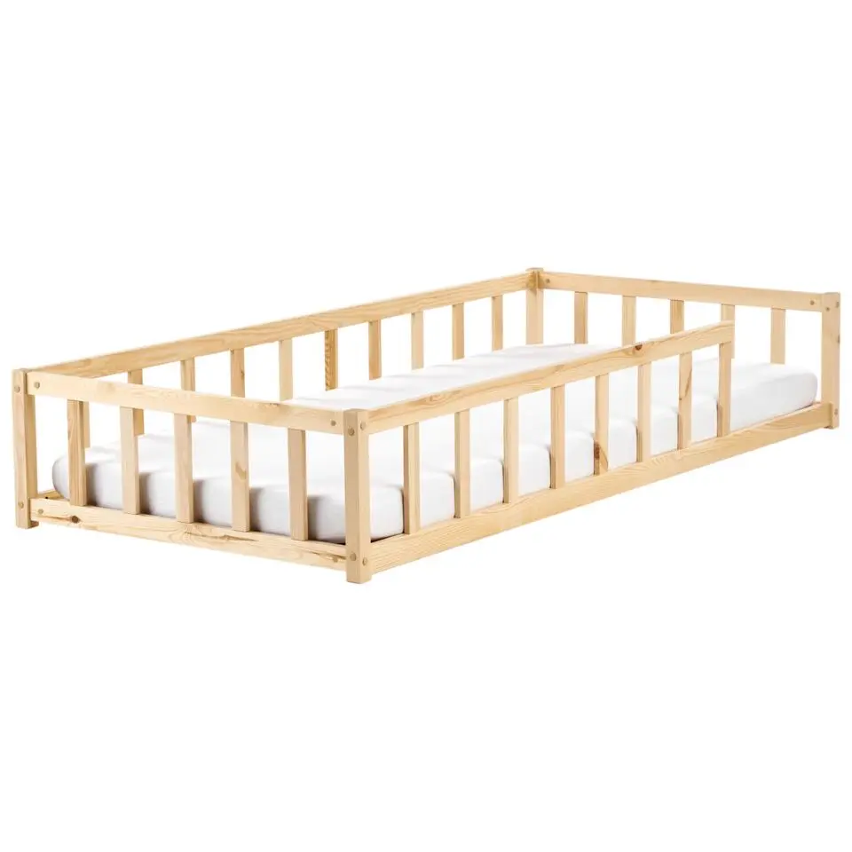 MEYMAC - Kinderbed - Lichtbruin - 90 x 200 cm - Dennenhout