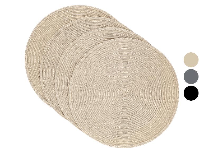 Set van 4 placemats 38 cm