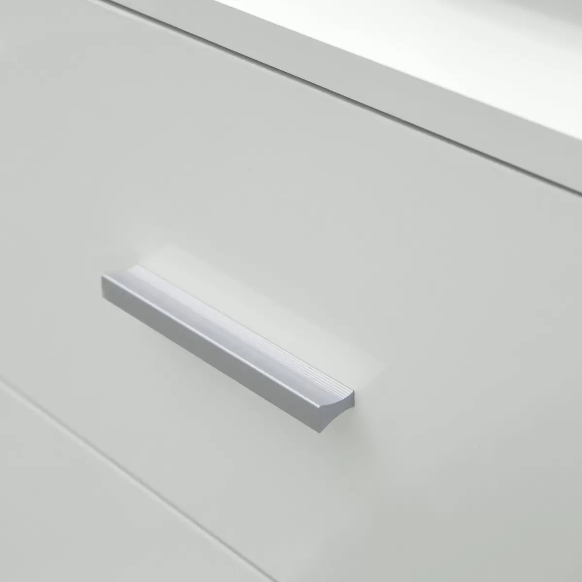 Kommode Almanera silber,weiss