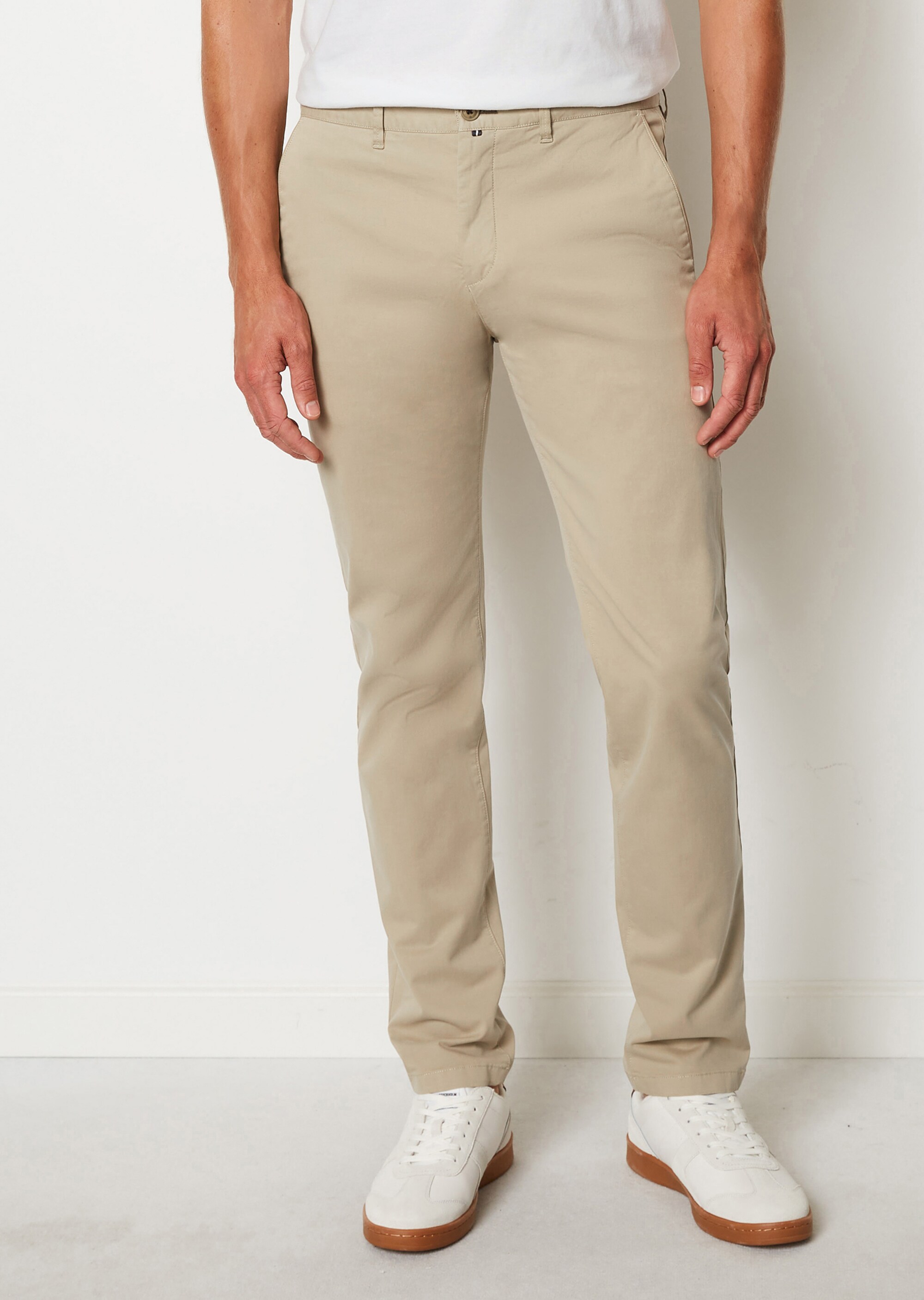 Chino Modell MALMÖ slim aus Bio-Baumwoll-Twill