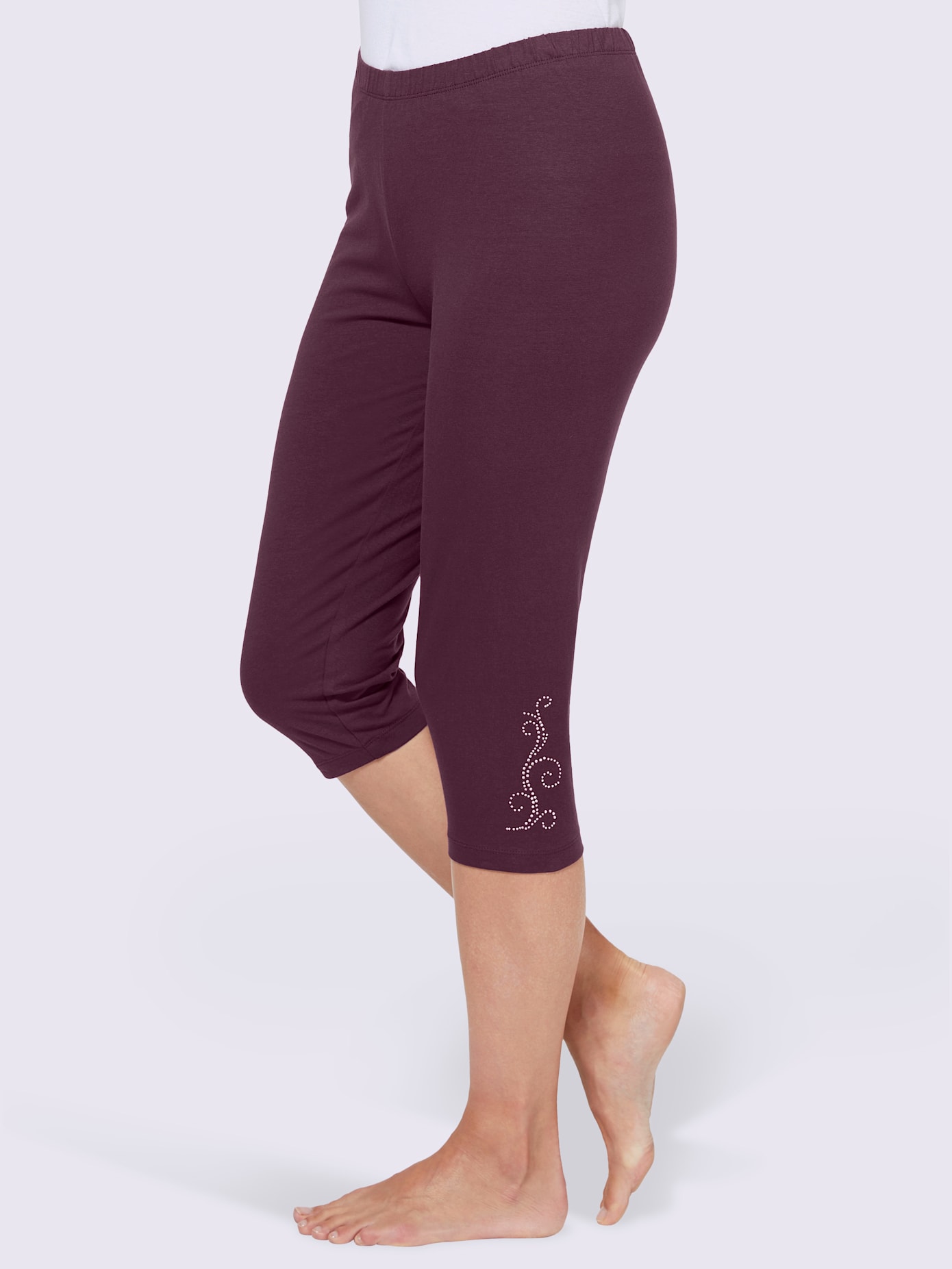 Legging court jersey fin